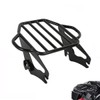 TCMT Gloss Black 2-Up Luggage Rack Mount Fit for Harley