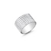 Cassini Band Ring 925 Sterling Silver Solid and Wide Women's