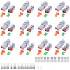 102PCS 2 Pin Way Deutsch DT Gray Connector 12 Set，Size