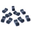 CENPEK 10Pcs Plastic Black Straight Slide Potentiometer Flat Push Knob