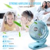 BESKAR Clip on Fan, Portable Small Desk Fans with Strong