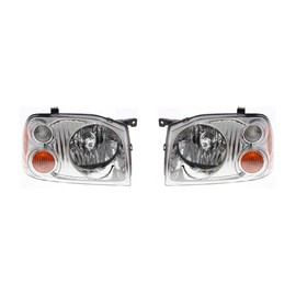 CPP Driver & Passenger Headlights for 01-04 Nissan Frontier NI2503130, NI2502130