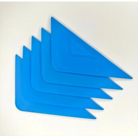 Tri-Edge Window Tint Tools Tri-Edge X Blue 5 Pcs