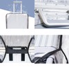 AYNKH 20-30 Inch Travel Luggage Cover Wheel Protector, Clear PVC