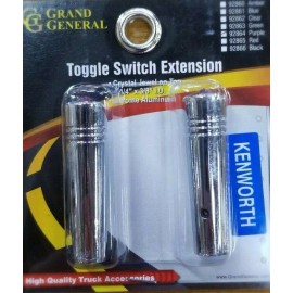 Kenworth Toggle switch extension 2 1/4" purple jewel chrome aluminium all Kenworth 92864