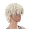 SWACC Unisex Fashion Spiky Layered Short Anime Cosplay Wig for