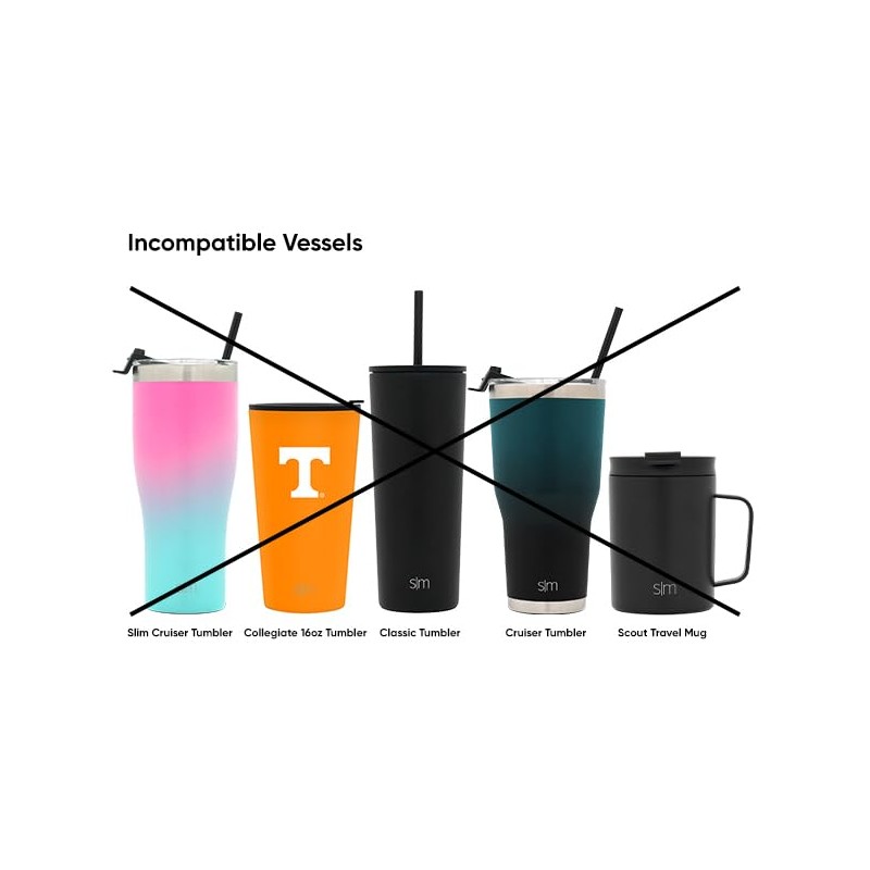 Simple Modern Voyager Tumbler Coffee Lid Replacement | Reusable Lid