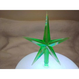 Green Modern Large Star for Ceramic Christmas Tree  Topper