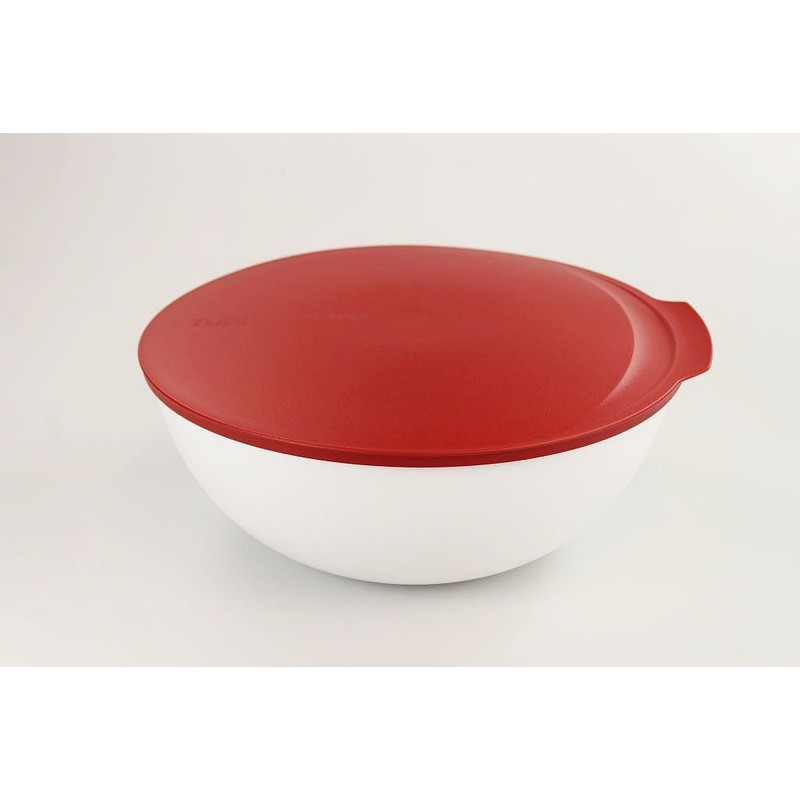 TUPPERWARE Allegra 5.0 L Red White Serving Bowl
