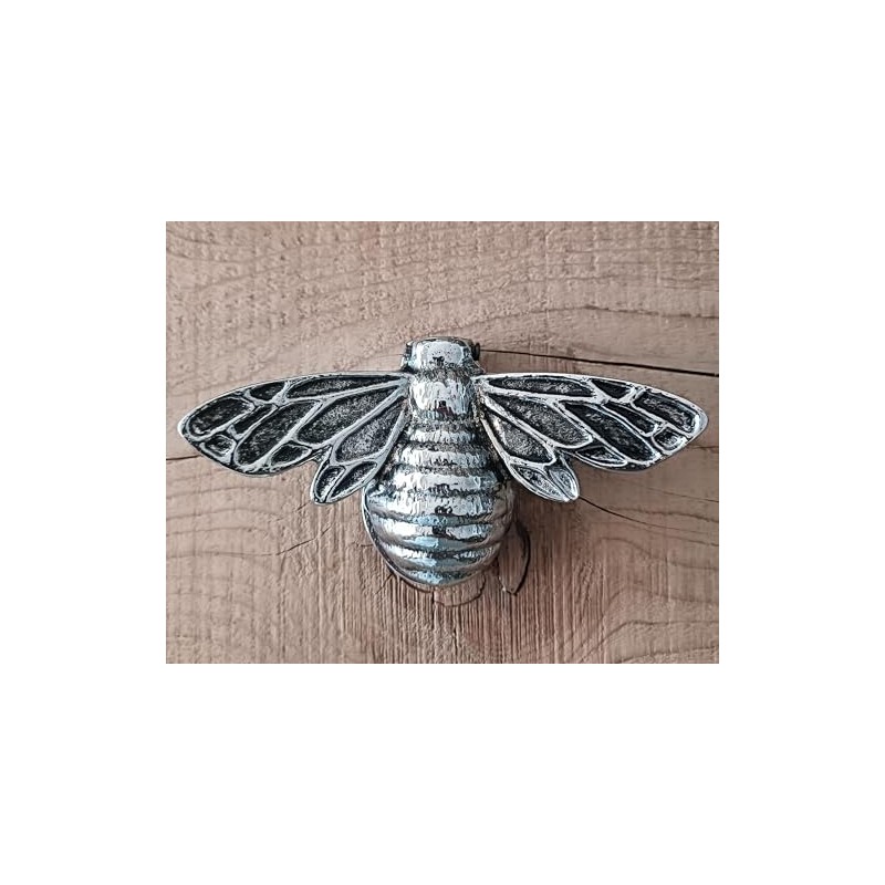 Solid Brass Bee Door Knocker,6.3 Inches Wide,3.5 inches Tall (Antique