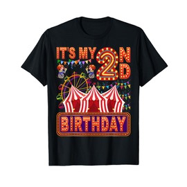 It's My 2nd Birthday Circus Carnival Birthday Party Decor T-Shirt