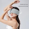 Dual-Sided Sleep Mask, Adjustable Velcro Strap, Zero Pressure Design (Grey)