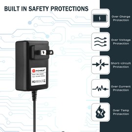 PKPOWER 12V AC/DC Adapter for Firman WH03041 WH3300i WH03042 WH3300iE WH02942 WH3200iE WH03344 SLA Battery Electric Recoil Start Dual Fuel Inverter Generator Power Supply Cord Charger PSU