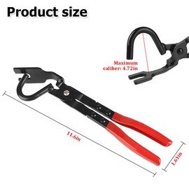 TSUGAMI Car Exhaust Hanger Removal Tool, Non-Slip Rubber Bracket Separation Puller Exhaust Pliers, Heavy Duty Automotive Support Removal Accessories, Universal for SUV, Truck, RV