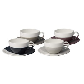 Royal Doulton Coffee Studio Cappuccino Cup & Saucer (260ml), Porcelain, Mixed, 260 milliliters
