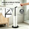 TSMIMTS Toilet Paper Holders Free Standing with Weighted Base, Non-Slip
