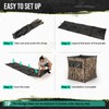 HUNTSEN 4-Panel Hunting Blind - 360° See Through with Wide