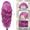 Purple Wig, Long Wavy Wigs for Women, Natural Looking, Tangle-Free,