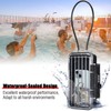 Black XXL Large Security Lock Box,Clear Outdoor Waterproof Travel 4-Digit