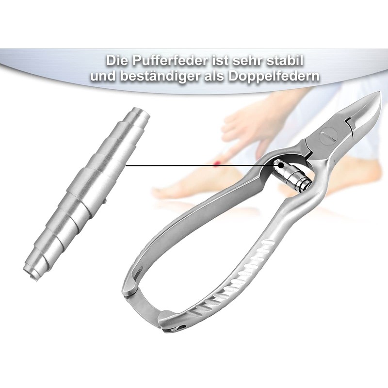 Nagelzange 14 cm aus EXELLENT-Solingen mit Pufferfeder