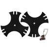 2 Pack 71-85716 3-Point Edger Blade (9" Length 1/2" Center