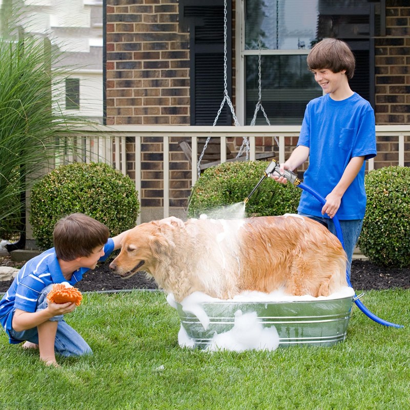 Garten Handbrause, Gartenschlauch Metall Spritzpistole,Hochdruck-Zinklegierung Garten Handbrause Turbo Washer für