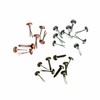 Advantus TH92703 Idea-Ology Long Fasteners .4375" 99/Pkg-Antique Nickel, Brass &