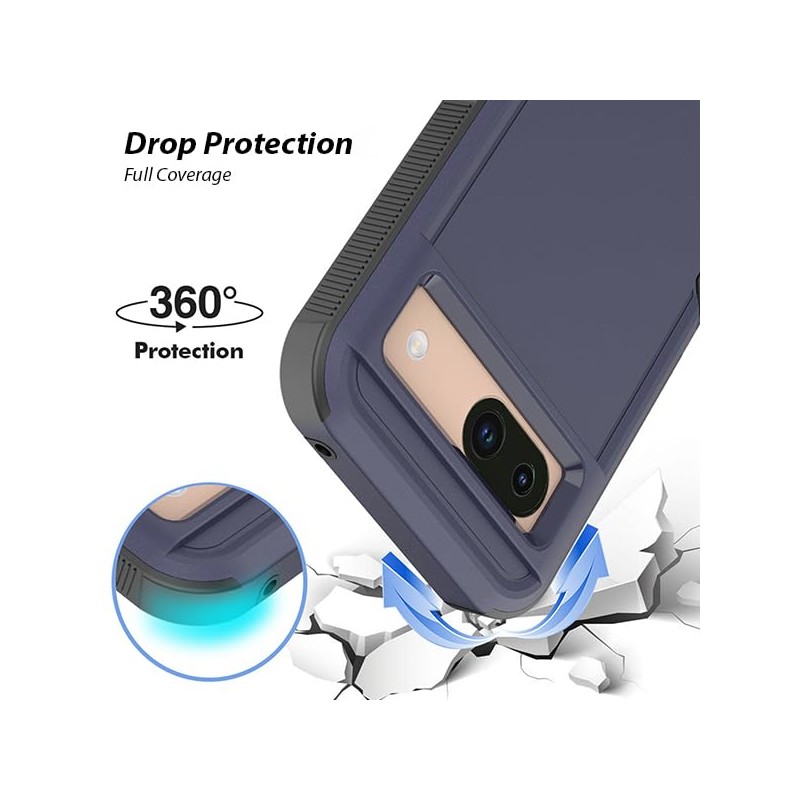 ZUSLAB Rugged Case for Pixel 8a Defender Protective Heavy Duty