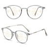 KOOSUFA Mode Runde Gleitsichtbrille Progressive Multifokus Anti-Blaulicht Lesebrille Damen Herren