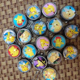 FASHION YO Nurse Watch Princess Mermaid Kids Girls Boys Pocket Watch, Quartz with Chain, Vintage Roman Numerals Stylish Pocket for Birthday Gift (Yellow(Colour Random))