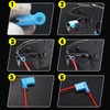 Twidec/110Pcs Nylon Flag Spade Female Insulated Terminals 22-18 18-14 12-10