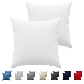 Dreamzie Pillowcases (Set Of 2) - White - For Pillows 65 x 65 cm - 100% Cotton Jersey - Cotton Pillowcase - Pillow Cover For Bed - Pillowcase Pillow -Pillow Protector Resistant and Hypoallergenic