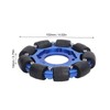 Omni Wheel 4in Omnidirectional Aluminium Alloy Hub Component Part for