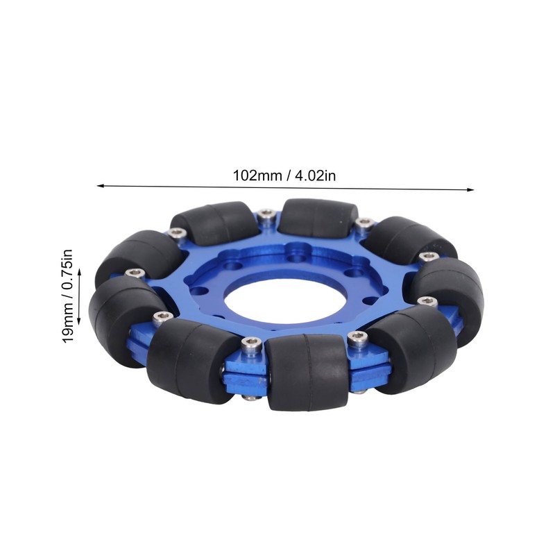 Omni Wheel 4in Omnidirectional Aluminium Alloy Hub Component Part for