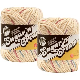 Sugar'N Cream Yarn - Ombres Super Size-Potpourri Print