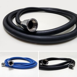 Jeongni Shower Rope PVC Hose Black Shower Rope Blue Shower Hose 1.5m 2m Black Shower Hose Blue 2.0m 3ea