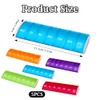5 x 7-day pill box, small pill box with compartments,