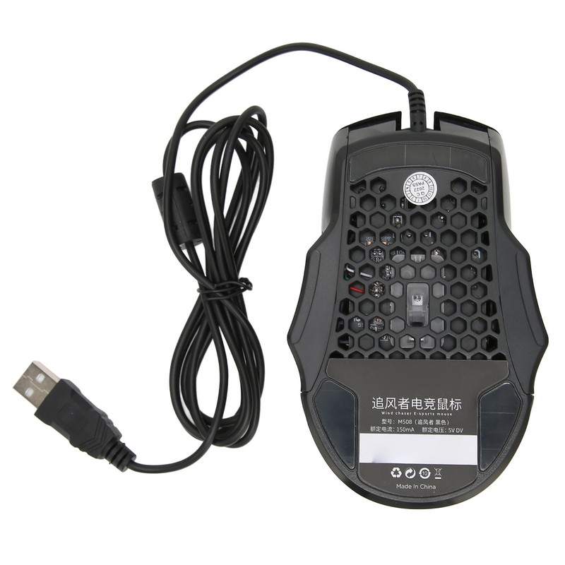 Honeycomb Mouse RGB Wired Gaming Mouse Lightweight Quick Answer RGB