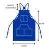 DIMWELD Leather Welding Apron With 6 pockets for men. Heavy