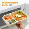 4 Pack Bento Box Lunch Boxes, BPA-Free Reusable Snack Box