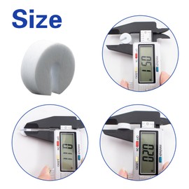 QZONELIFE 100pcs Peg Hook Stoppers, Round EVA Foam Slatwall Hooks Stopper Control Clips Peg Locks for Retail Hooks on Peg Board and Slat Wall Panels