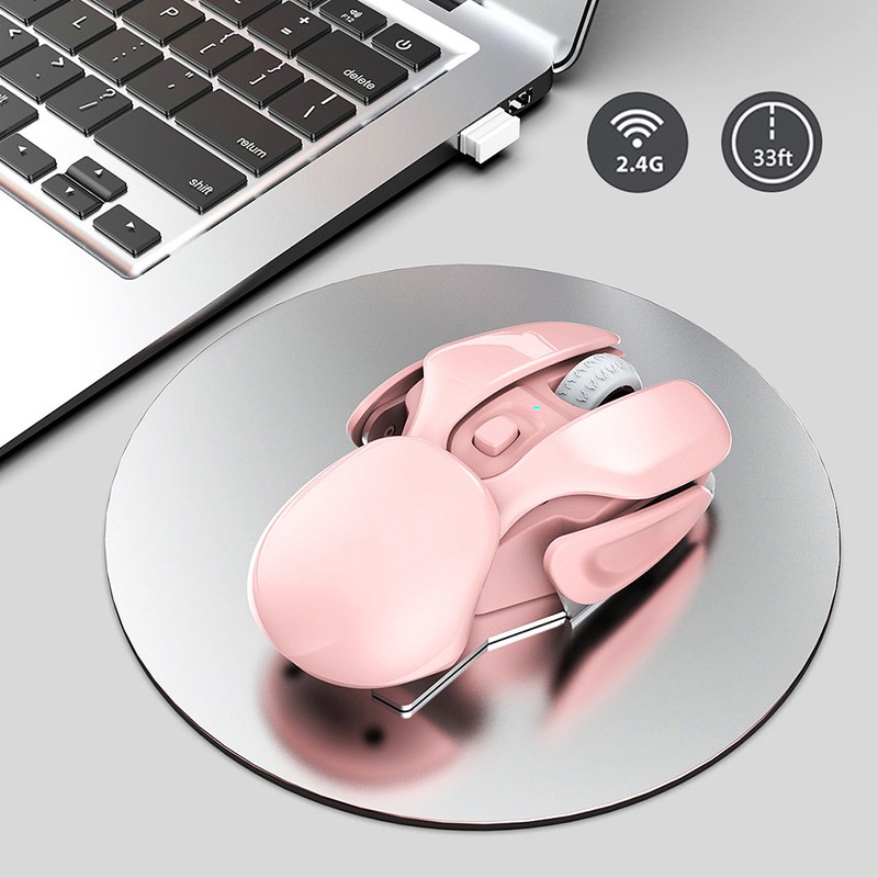 HXSJ Wireless Mouse 2.4Ghz 4 Button Rechargeable Photoelectric 1600Dpi Silent