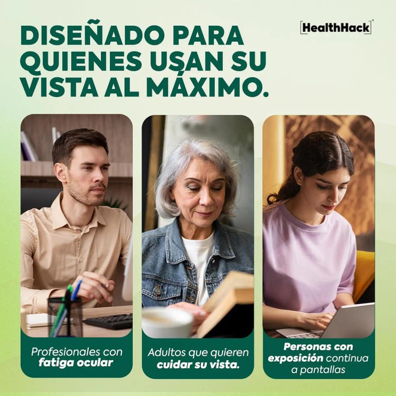 Vitaminas Ojos Luteína Cápsulas Apoyo Visual Diario Adultos Zanahoria Arándano