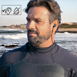 EAR DEFENDER - Ohrstöpsel fürs Schwimmen und Surfen – Ohrstöpsel für Herren – Ohrstöpsel für Schwimmbad – Ohrstöpsel zum Schwimmen für Erwachsene – Schwimm-Ohrstöpsel – Ohrstöpsel Schwimmen – Surf