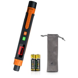 Natural Gas Leak Detector, Portable Gas Sniffer with Audible & Visual Alarm, for Combustible Gas Like Methane, Propane with 2 Batteries & Carrying Pouch