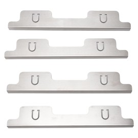 Stove Gap Covers, 1 Pair Stainless Steel Oven Side Gap Filler, Silver Range Trim Kit, Retractable Length 13.8-27.6in, Heat Resist Guard Between Stove Top & Counter