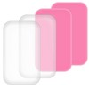 4PCS Silicone Lash Pad Silicone False Eyelash Holder Pads Rectangle