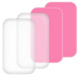 4PCS Silicone Lash Pad Silicone False Eyelash Holder Pads Rectangle Silicones Eyelash Extension Pad Lashes Grafting Gasket Pallet Eyelashes Extension Holder for Women and Lash Extensions Supplies Tool