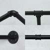 72inch Industrial Pipe Clothes Rack Wall Mount For Hanging Rod