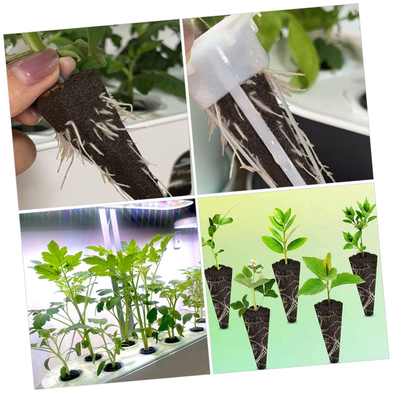 Totority 10Pcs Hydroponic Planting Sponges Soilless Grow Sponges for Germination
